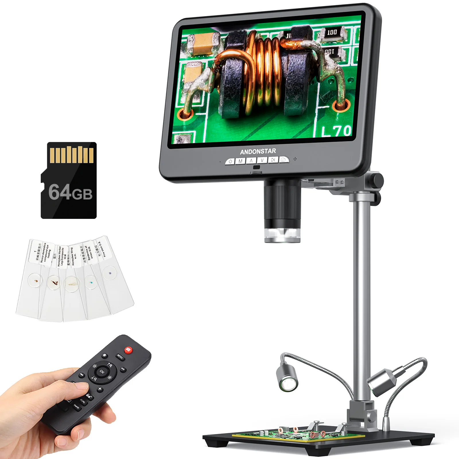 Digital Microscope - กล้องจุลทรรศน์ดิจิตอล Andonstar AD210S-Pro 4K 60FPS 10.1