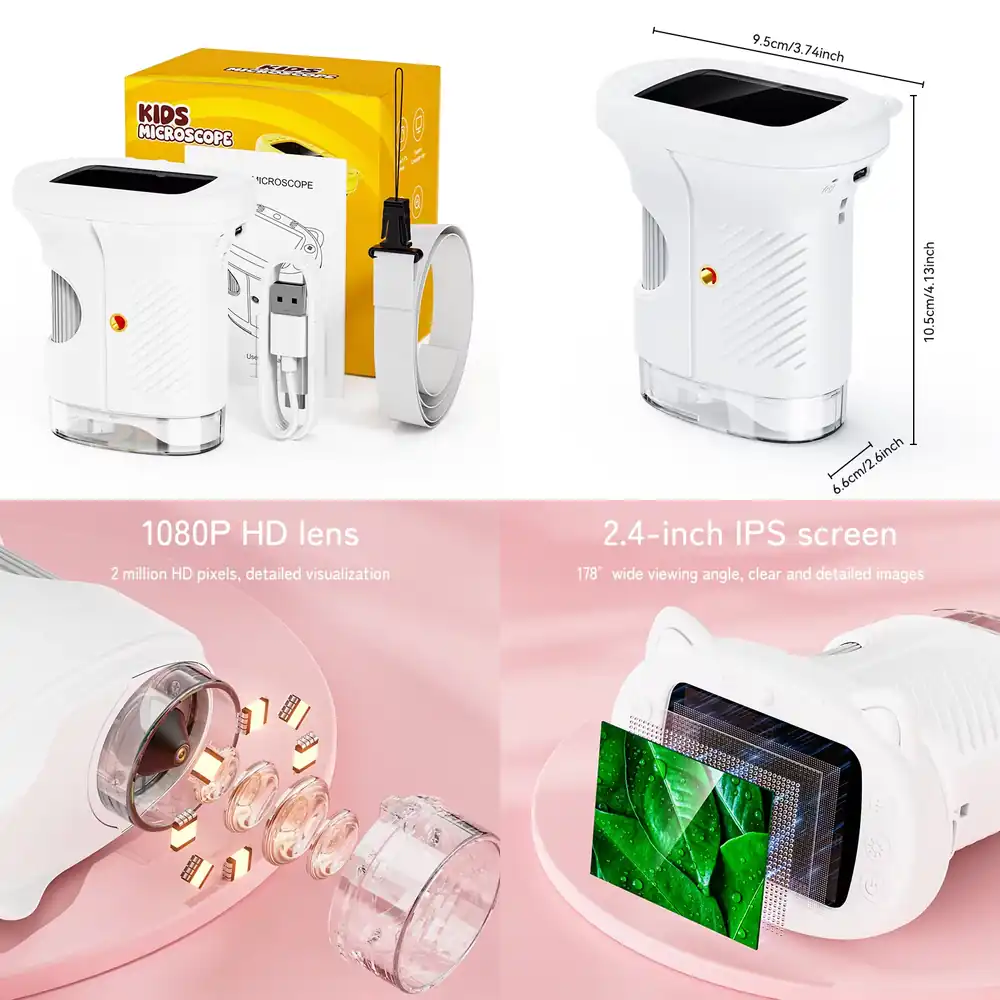 Digital Microscope - กล้องจุลทรรศน์ดิจิตอล Inskam 386 ยอดนิยม พร้อมหน้าจอ 24