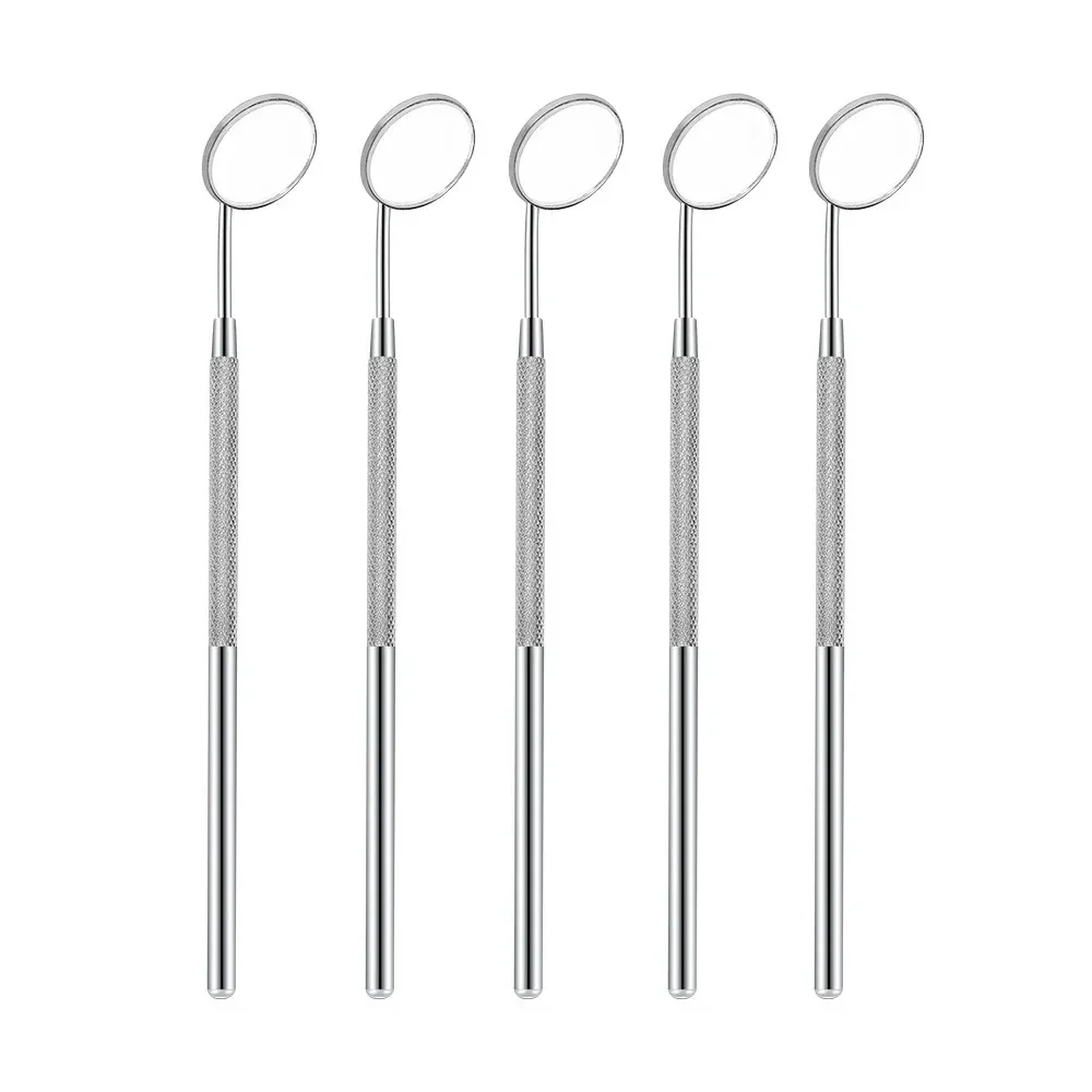 Dental Mirror Probe - ชุดอุปกรณ์ทันตกรรม 5 ชิ้น ทำจากสแตนเลส ประกอบด้วย กระจกตรวจฟัน