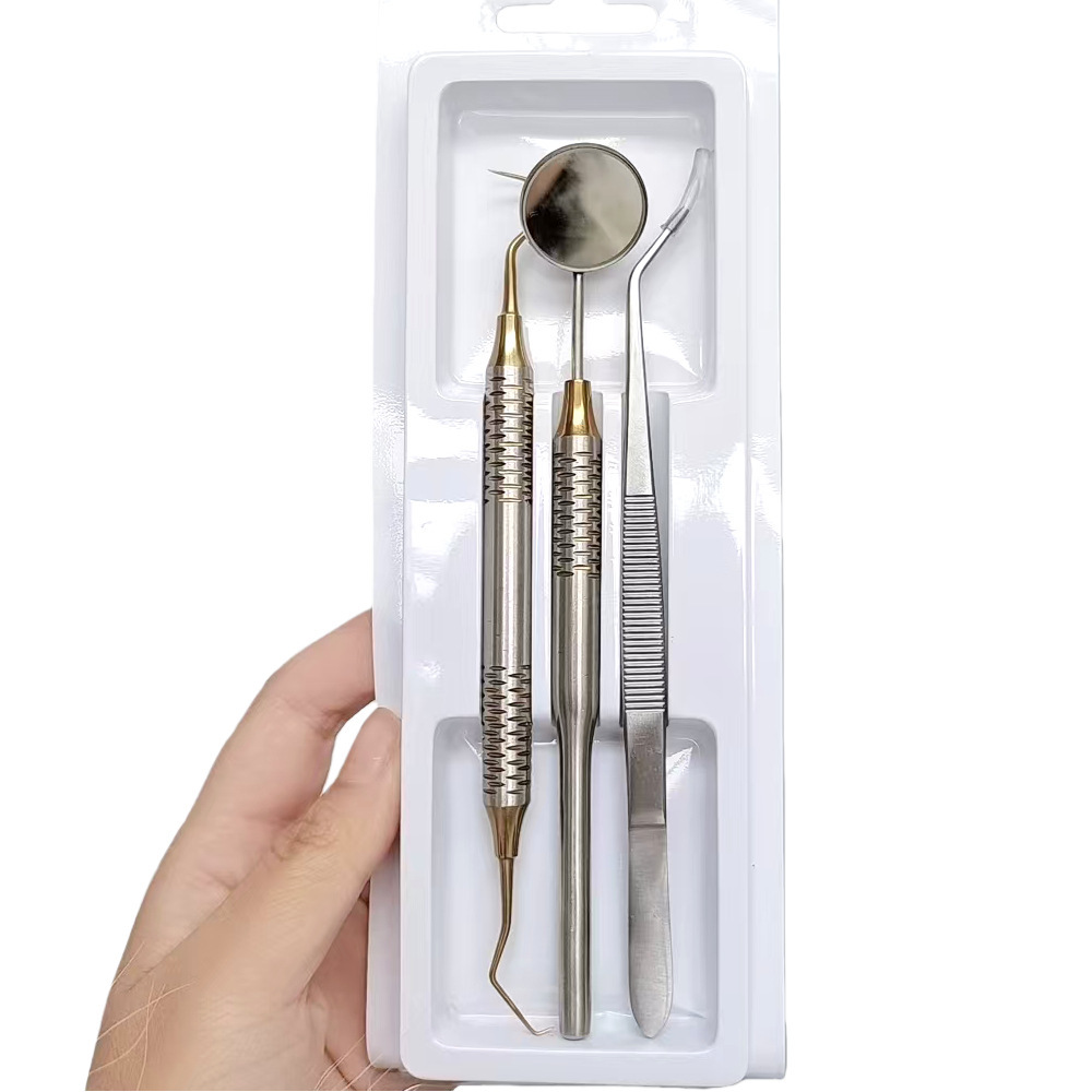 ชุดเครื่องมือทันตกรรมสีดำและทอ - Dental Mirror Probe บทวิจารณ์และราคา