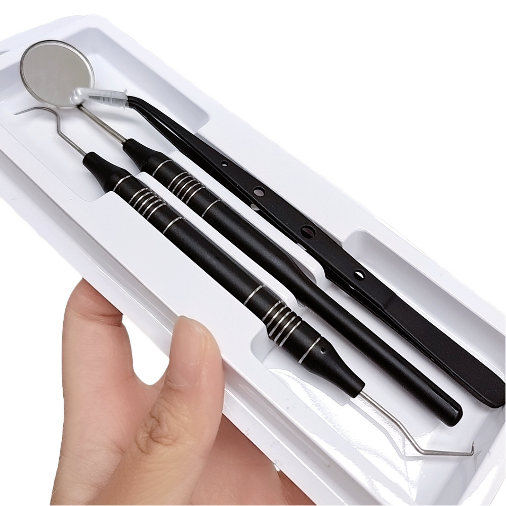 ชุดเครื่องมือทันตกรรมสีดำและทอ - Dental Mirror Probe บทวิจารณ์และราคา