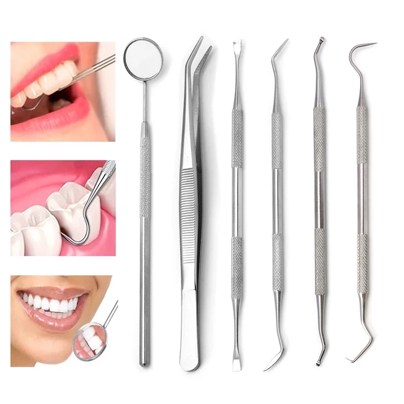 3 pcs/4 pcs สแตนเลสทันตแพทย์เค - Dental Mirror Probe บทวิจารณ์และราคา