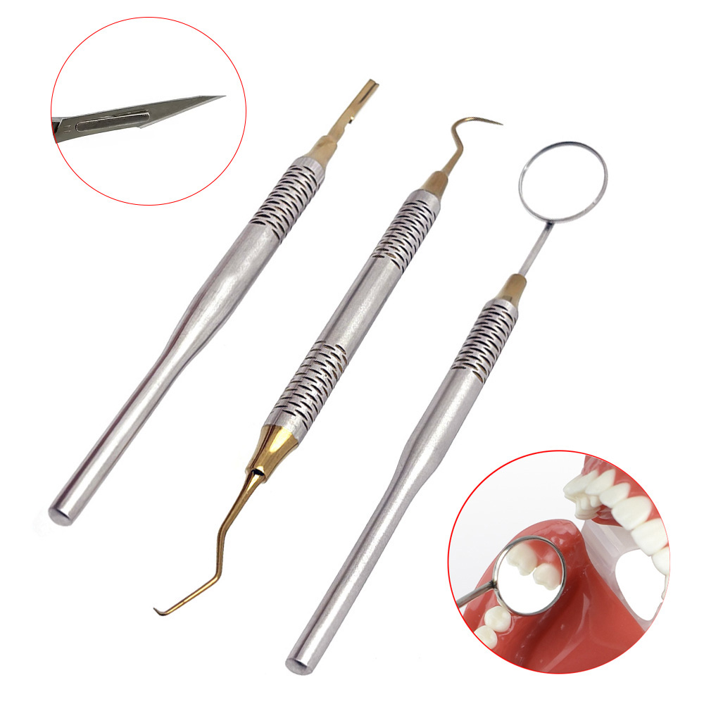 1 ชิ้นทันตแพทย์เครื่องมือทําคว - Dental Mirror Probe บทวิจารณ์และราคา