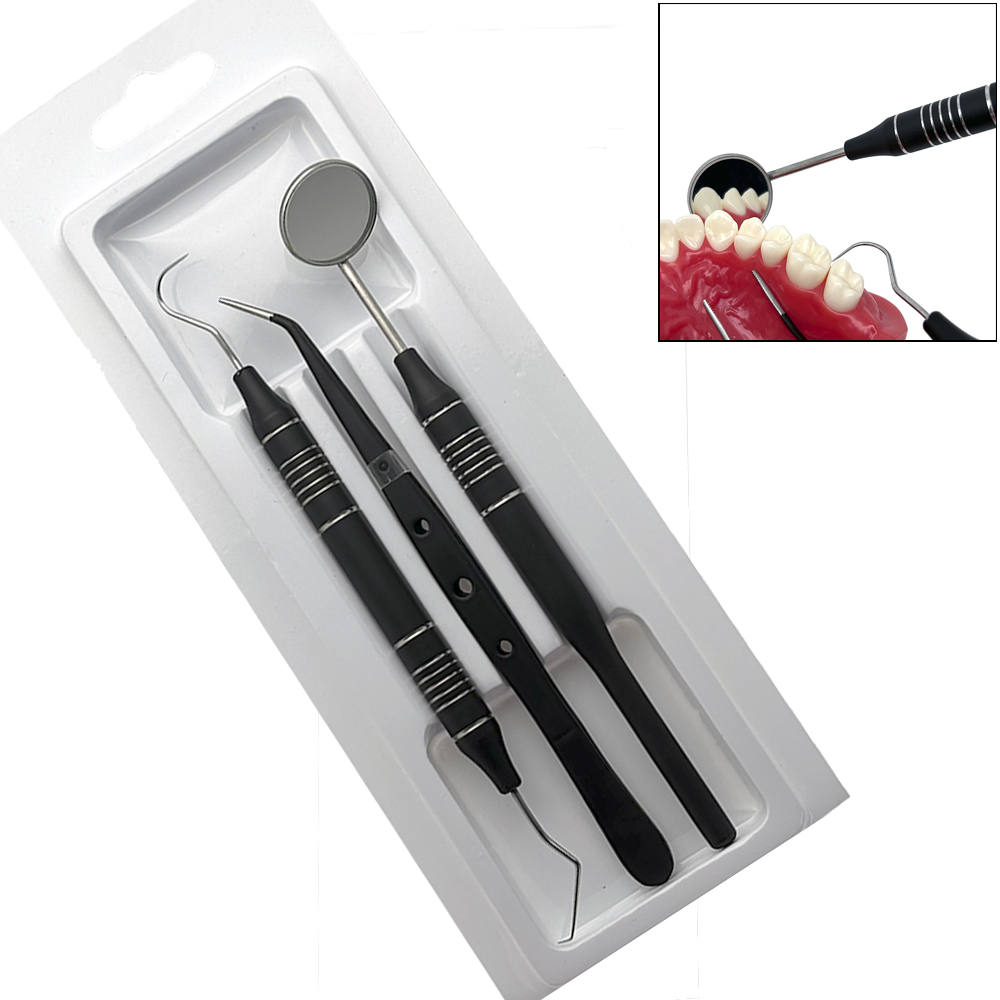 3 ชิ้น/เซ็ตกระจกทันตกรรมชุดกระ - Dental Mirror Probe บทวิจารณ์และราคา