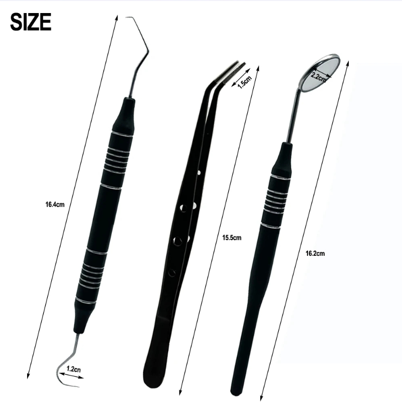 ชุดกระจกตรวจฟัน 3 ชิ้น/ชุด พร้ - Dental Mirror Probe บทวิจารณ์และราคา