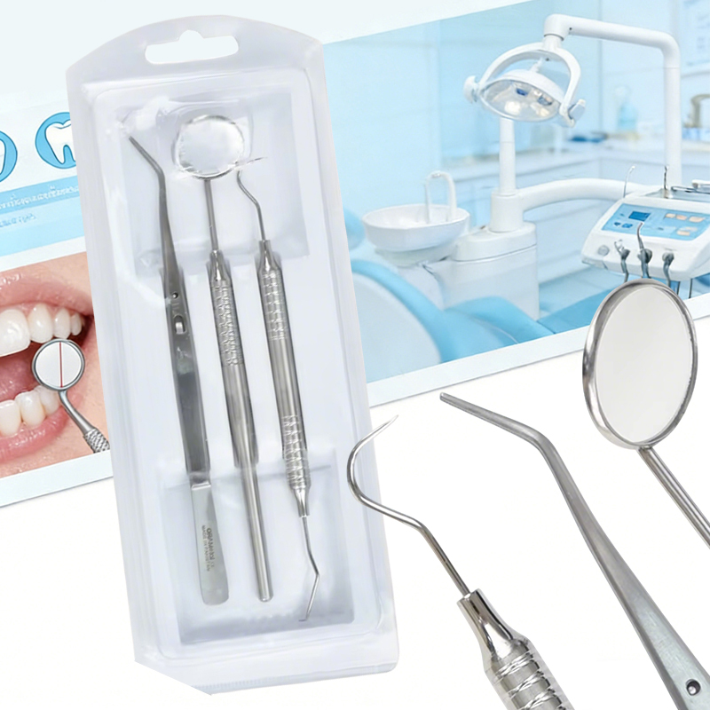 ชุดอุปกรณ์ทำความสะอาดฟัน 3 ชิ้ - Dental Mirror Probe บทวิจารณ์และราคา