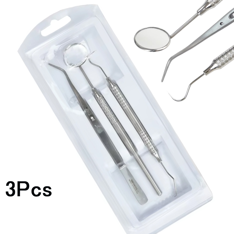 ชุดอุปกรณ์ทำความสะอาดฟัน 3 ชิ้ - Dental Mirror Probe บทวิจารณ์และราคา